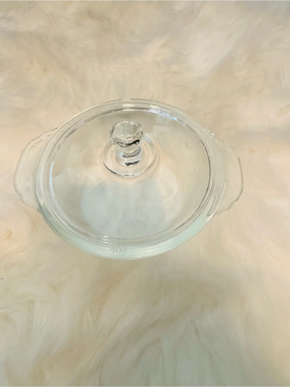 Vintage Fire King Small 8oz. Glass Casserole Dish w Lid